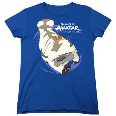 Avatar De Laatste Luchtbender Appa In Vlucht Dames T-shirt Koningsblauw Officieel Li