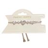 Vintage Heart Shape Jewelry Bracelet With Zirconium Plating For Women Gift Giving