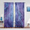 Abstract Marble Navy Blue Gold Marbling Sheer Curtains for Living Room Bedroom Decoration Window Chiffon Tulle Curtains Kitchen