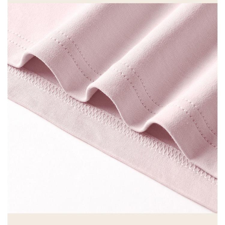 Loose-fit Summer Solid Color Short Sleeve V-neck T-shirt Women's Anti-bacterial Breathable Top Half Sleeve