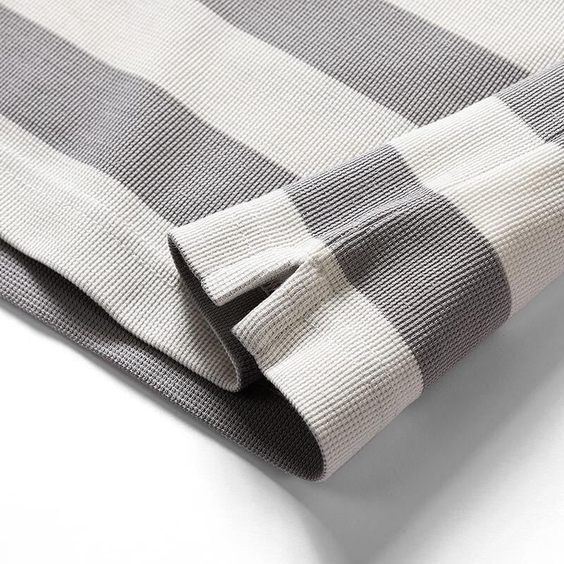 Septwolves Men's Summer Striped 7A Antibacterial Short Sleeve T-shirt