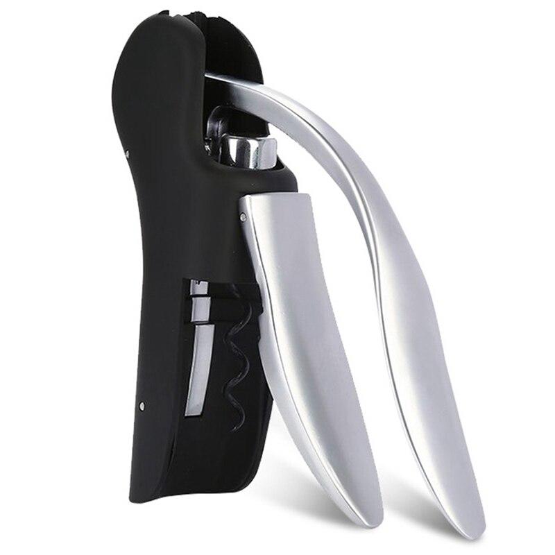 Zinc Alloy Wine Bottle Opener Bottle Opener Built-in Leaf Rabbit Corkscrew Wine Lever | Holes