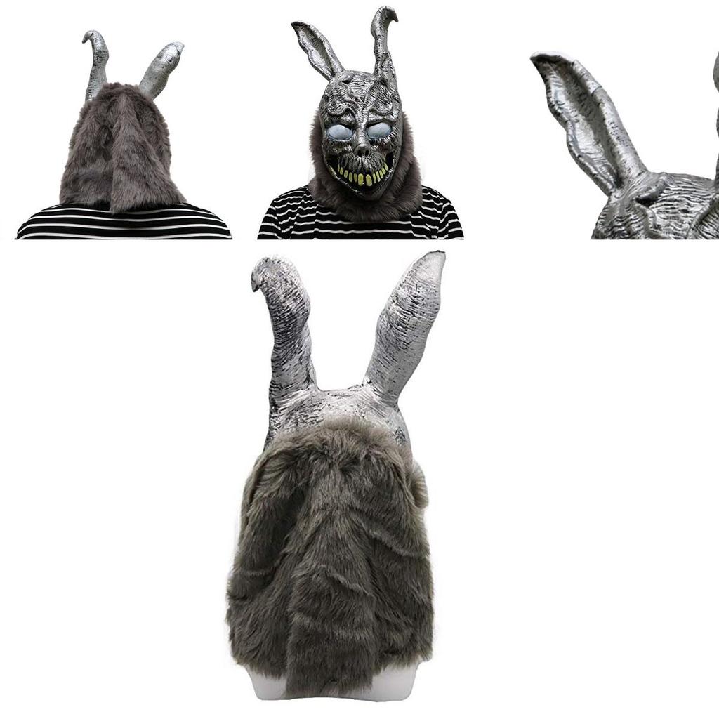 Donnie Darko Frank Rabbit Mask Halloween The Bunny Latex Hood With Mask Fur