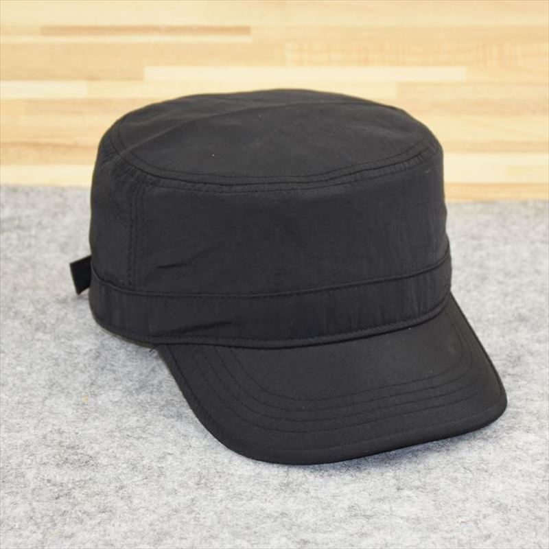 Flat top military hat fabric sealed men's hat large head circumference men's hat