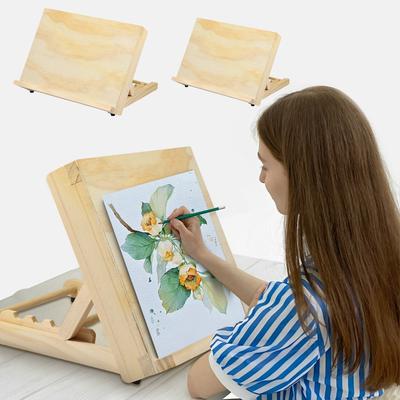 Wooden Easel Stand Foldable Adjustable Drawing Sketching Easel Enduring Sturdy Easel Stand Portable Drawing Sketching Easel