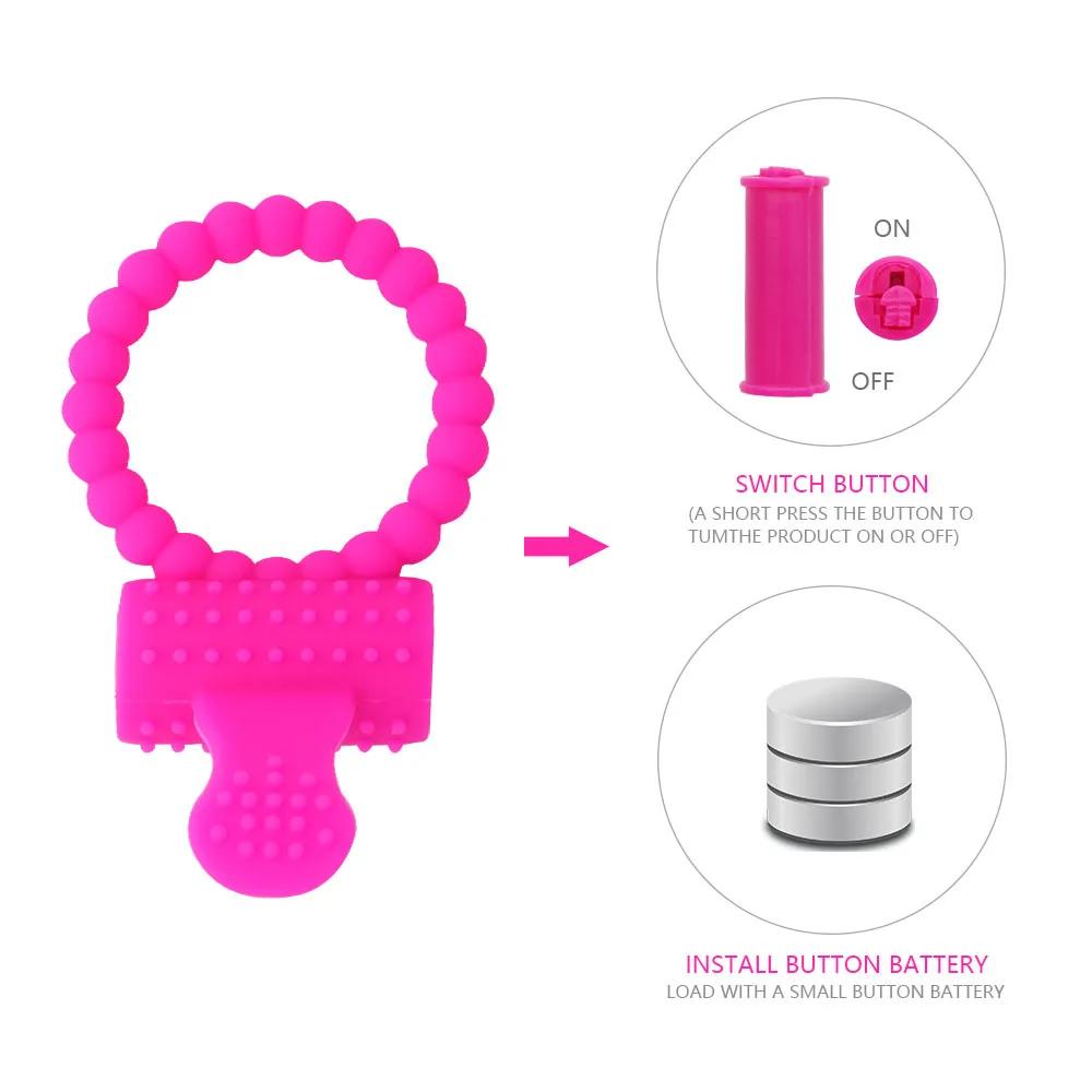 Penis Ring Vibrator Sex Toys For Men Masturbators Adults Vibrator For Women Couples Chastity Cage Erotic Accessories Sex Shop