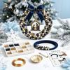 Anfängerfreundliches Kranz-Set DIY Weihnachts-Perlen-Set, Handgefertigte Perlen-Urlaubs-Türdekoration, Stressfreies Basteln Wandbehang Elegantes Bastelprojekt für
