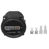 Round Hour Meter PC High Accuracy Quartz Mechanical Hour Meter for Construction Vehicles 180‑240VAC