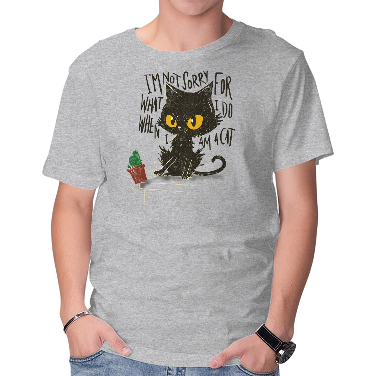 Unisex Crew Neck T-Shirt Not Sorry Graphic Short Sleeve Casual Tee XL