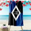 Custom Naam HSV Print Strandlaken, Groot Zacht Sneldrogend Handdoek voor Strand Camping Zwemmen -HE223