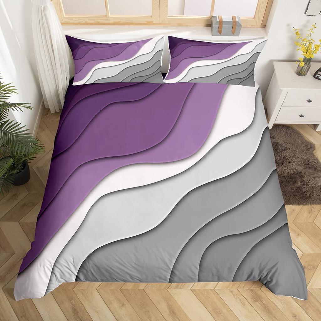 Romantic Theme Red Rose Three-Piece Quilt Cover 3D Digital Printing Bedding Set Bed Cover