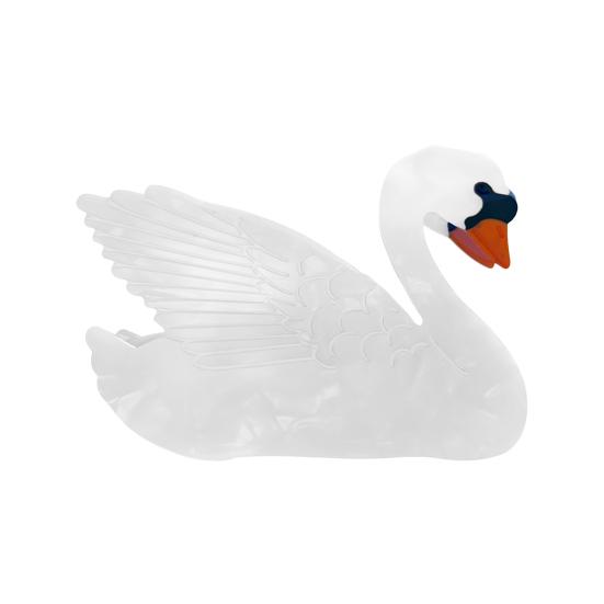 

Волосы в форме лебедя, коготь из ацетатной кислоты, большие заколки в форме животных, противоскользящие зубы, большая заколка для волос на затылке белый