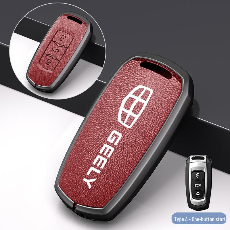 Pokrowiec na kluczyk Geely Xingrui do modeli 19-21: Kompatybilny z nowym Dihao GS, Binyue, Haoyue, Binrui.