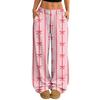 Women's Casual And Fashionable  Elastic Waist Loose Wide Leg Pants