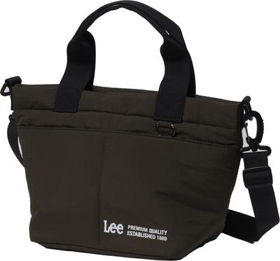 Lee Melty Polyester Tote Bag with Shoulder Strap, Khaki, 320-1411, 320-1411-52