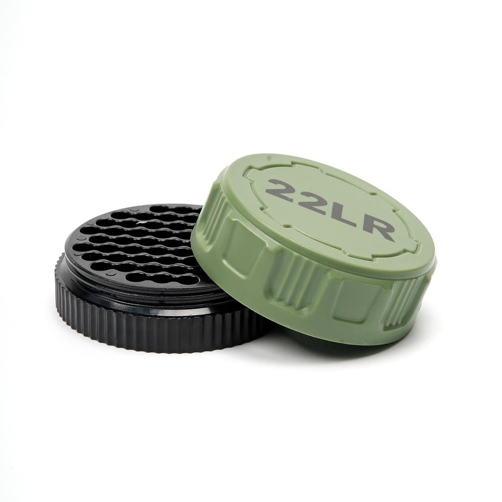 22LR Round Storage Box 50-Round Pocket Case With Screw Lid Durable Mini Organizer For Small Caliber Rounds