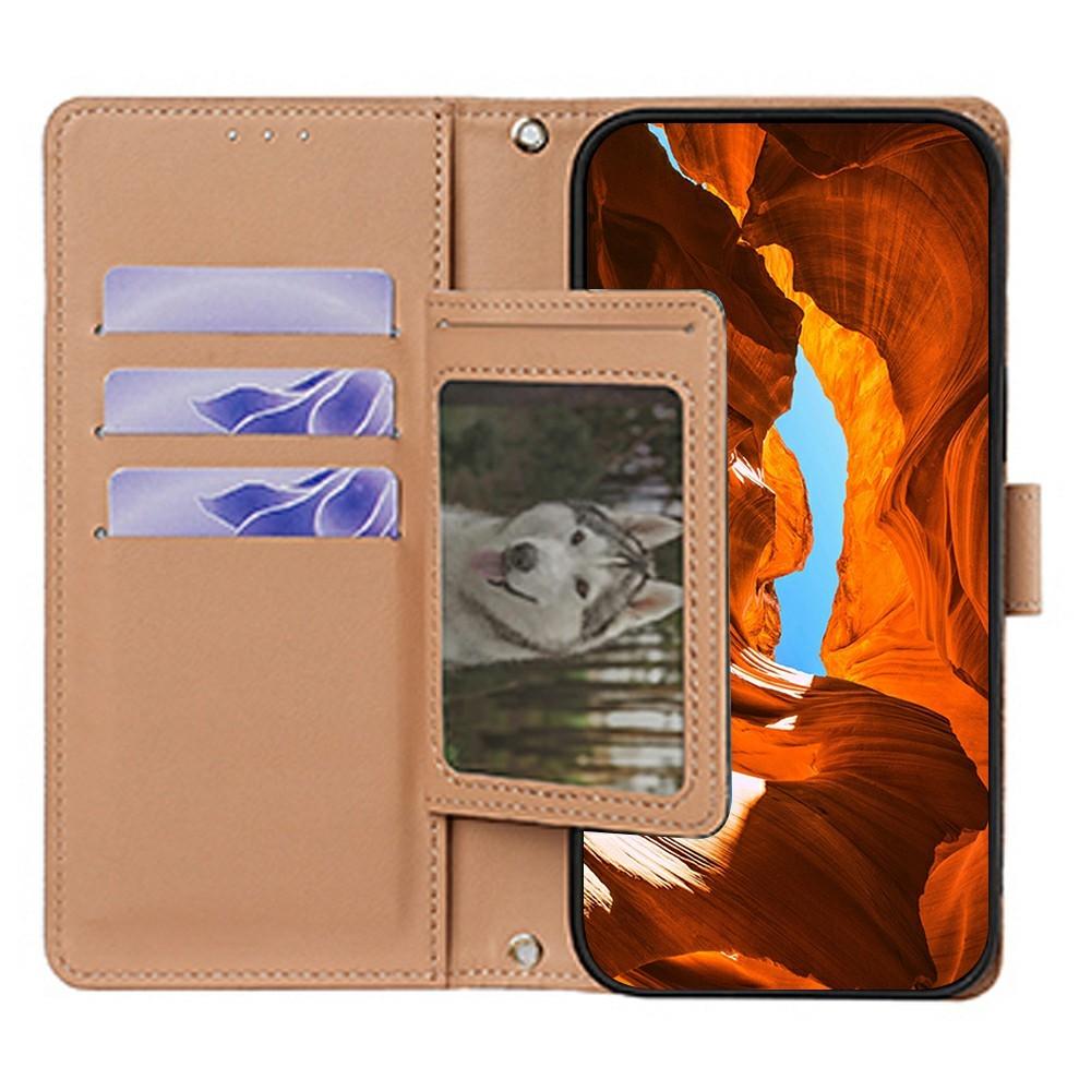 Wallet Case for Galaxy S26 Ultra - Leather/PU, Brown, With Lanyard