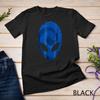 Alien Head T Shirt Extra Terrestrial Dark Blue Scary Aliens