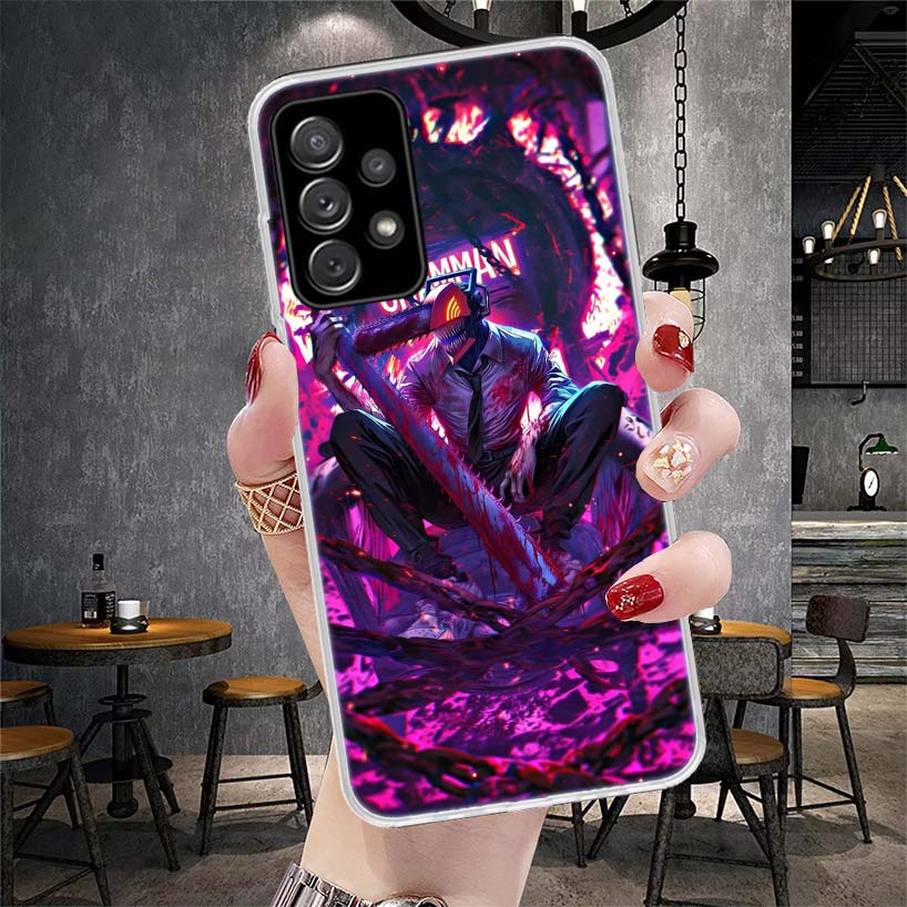 C-Chainsaw Mans Denji Soft Phone Case For Samsung Galaxy S22 S23 S24 S25 Edge S26 Ultra S20 FE S21 Plus + Fundas Coque Galaxy S2