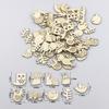 200x Animal Flower Leaf Pattern Multi-function DIY Pendant Handmade Practical Home Decoration Scrapbooking Craft Wooden Ornament
