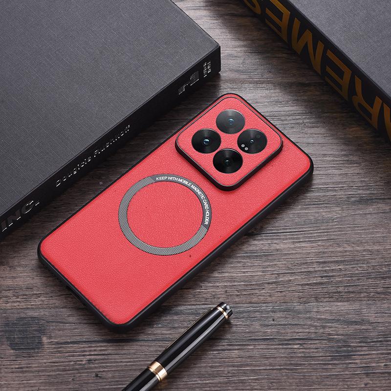 Applicable to Redmi A3 mobile phone case note13 magnetic wireless charging K70 sticker all-inclusive Xiaomi 14Ultra protective case