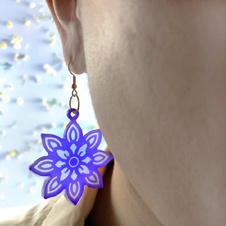 Handmade Pendant Crafting Mold Flower Ear Accessory Mold for Jewelry Enthusiasts