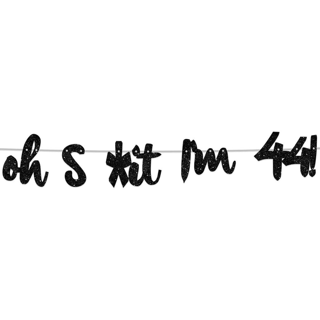 Oh I’m 30! Banner Backdrop Glitter Black Hallo Thirty Cheers to 30 Years Old Theme Decor for Man Woman Happy 30th Birthday Party Photo Studio Prop