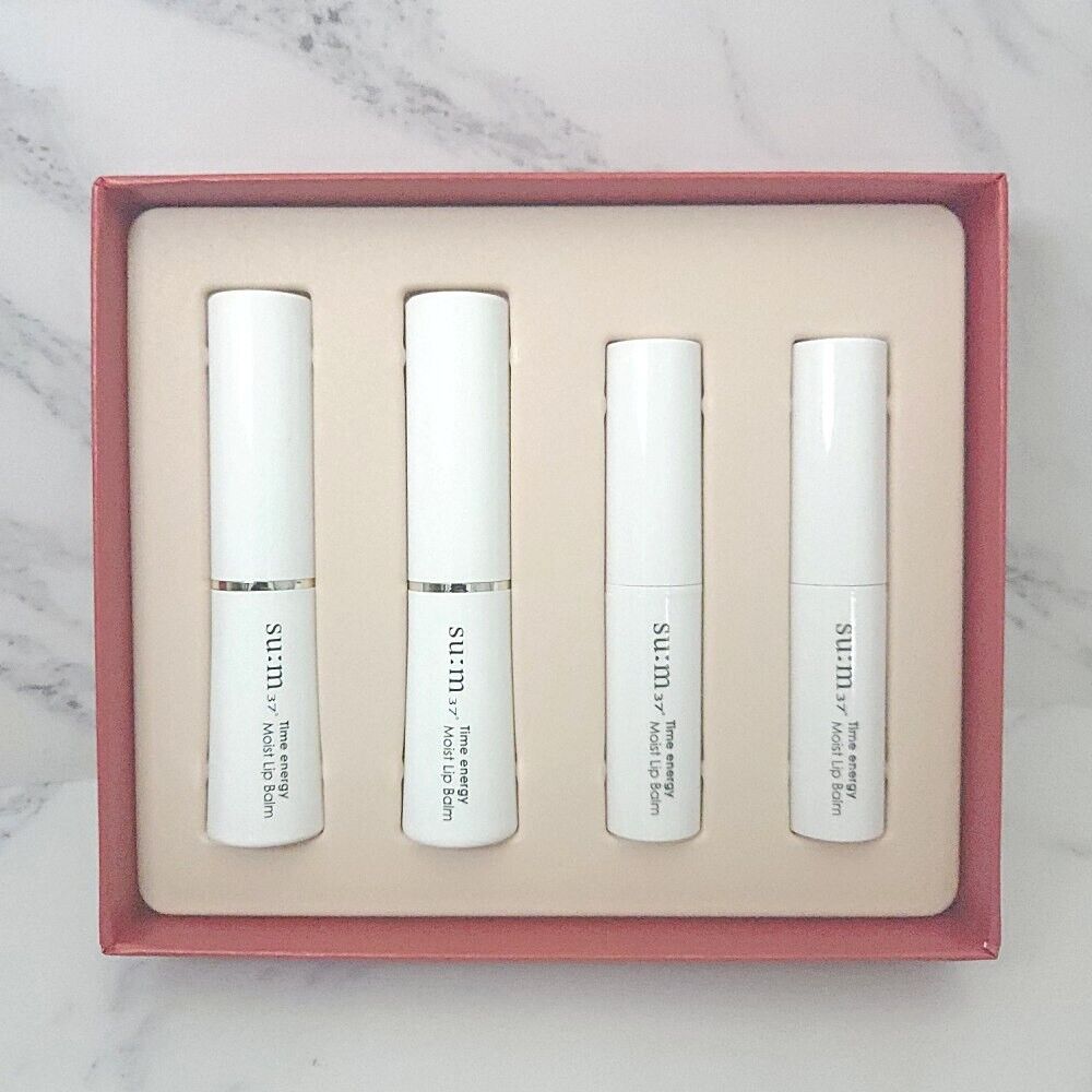 

su:m37 Time energy Moist Lip Balm Set 4ea +RANDOM GIFT