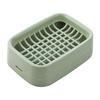 Creative Grid Soap Dish Thickened Double Layer Drain Soap Dish Bathroom Laundry Soap Rack Storage Rack