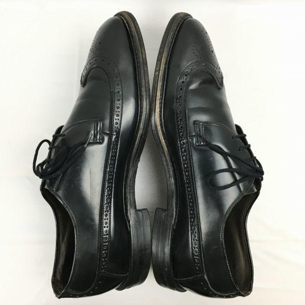 Vintage Sears Wingtip Business Shoes Black size 28.5-29.5 Men's(USED)