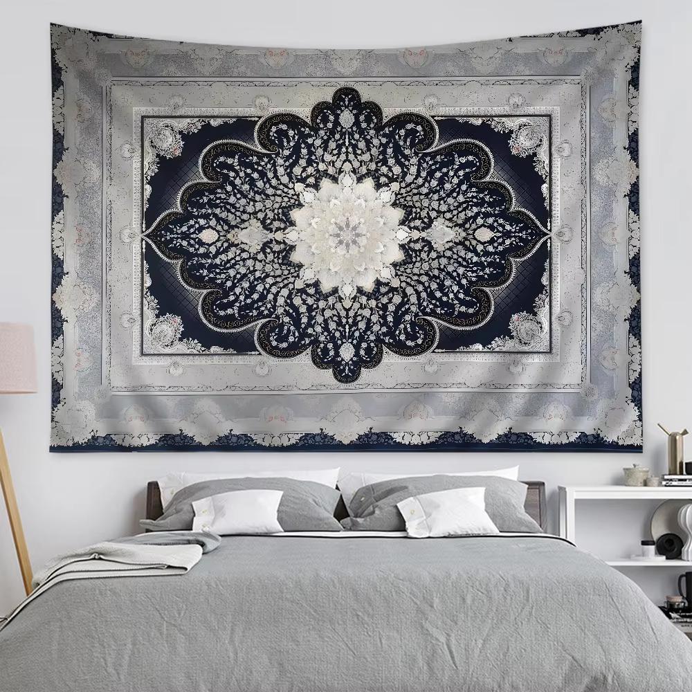 Customizable Luxury American Retro Cartoon Tapestry Bohemian Wall Decor Mandala Pattern Home Adornment