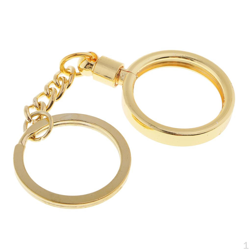 Key Chain Souvenir Commemorative Coin Pendant 25mm, Golden, Material