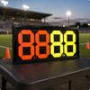 Soccer Substitution Board Printed Labels Flip Number Board Sports Gear Pvc Black For Training