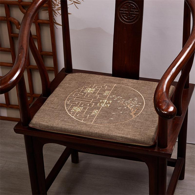 Chinese Style Cushion Mahogany Furniture Sofa Seat Cushion Taishi Circle Chair Tea Chair Non-slip Back Cushion