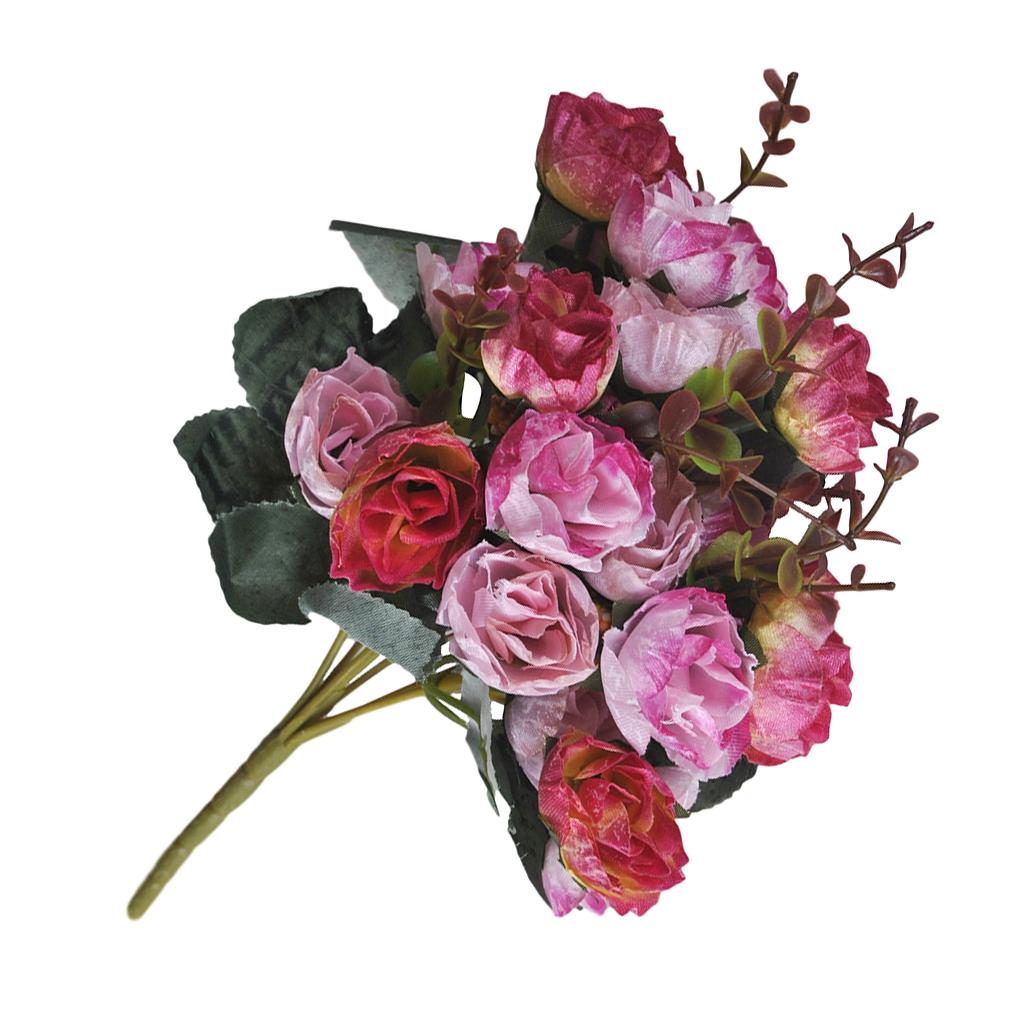 21Heads Artificial Rose Flower Silk Flower Wedding Party Bouquet Home Decor