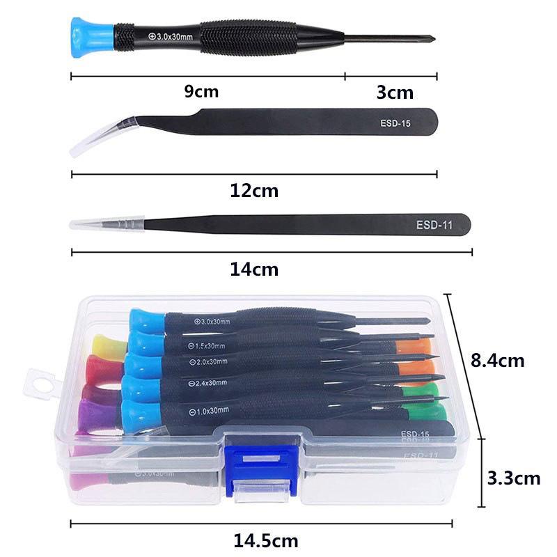 Fish Scale Removal Machine Multi-purpose Screwdriver Tool 18 Sets Android Apple Disassembly and Maintenance for 18 In 1 Set