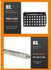 Digital Print Vegetable Tanned Leather Alphabet Stamps - 36-Piece Handmade Carving and Stamping Tool Set