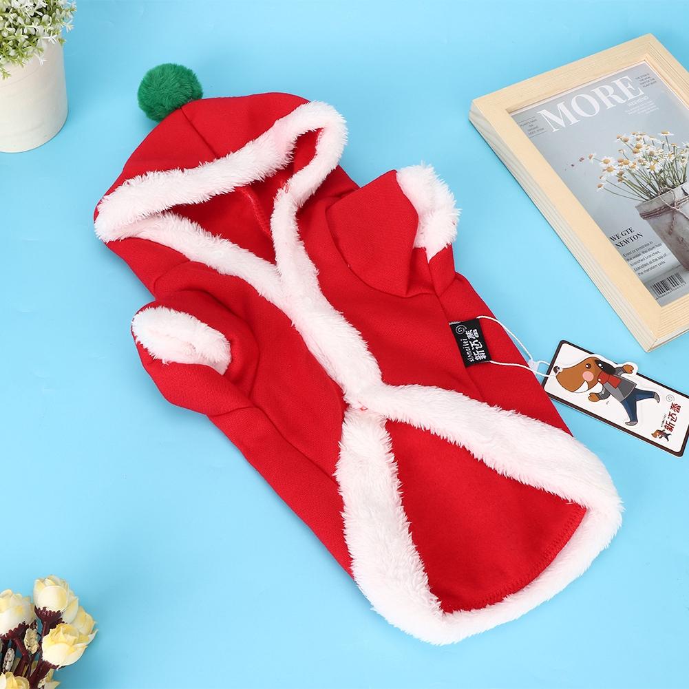Pet Cotton Cute Clothes Christmas Day Costume Hoodie for Dog Cat Keep Warm