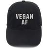 Lyprerazy Vegan AF Vegetarian Washed Cotton Adjustable Unisex Women Unisex Hip Hop Cool Flock Printing Baseball Cap