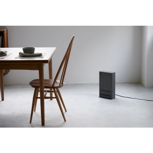Panasonic Ceramic Fan Heater, 2 Stages of Warm Air, Equipped with Nanoe-X, Room Temperature Sensor, Human Sensor, Thin Body, Gray DS-FZX1200-H