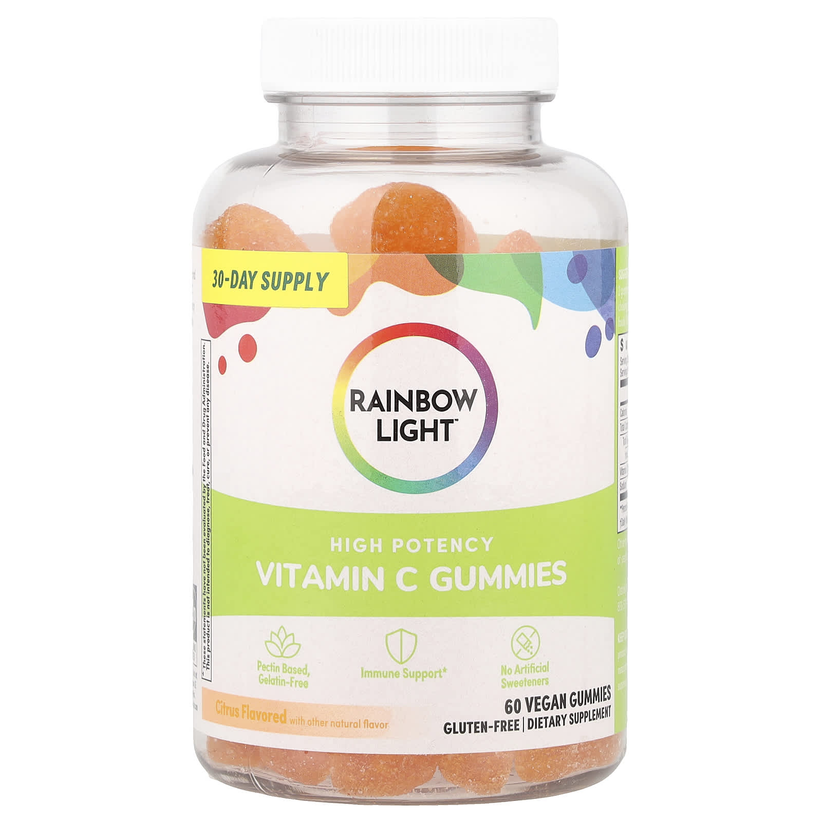 

Vitamin C Gummies, Citrus, Vegan Gummies 60 Pieces