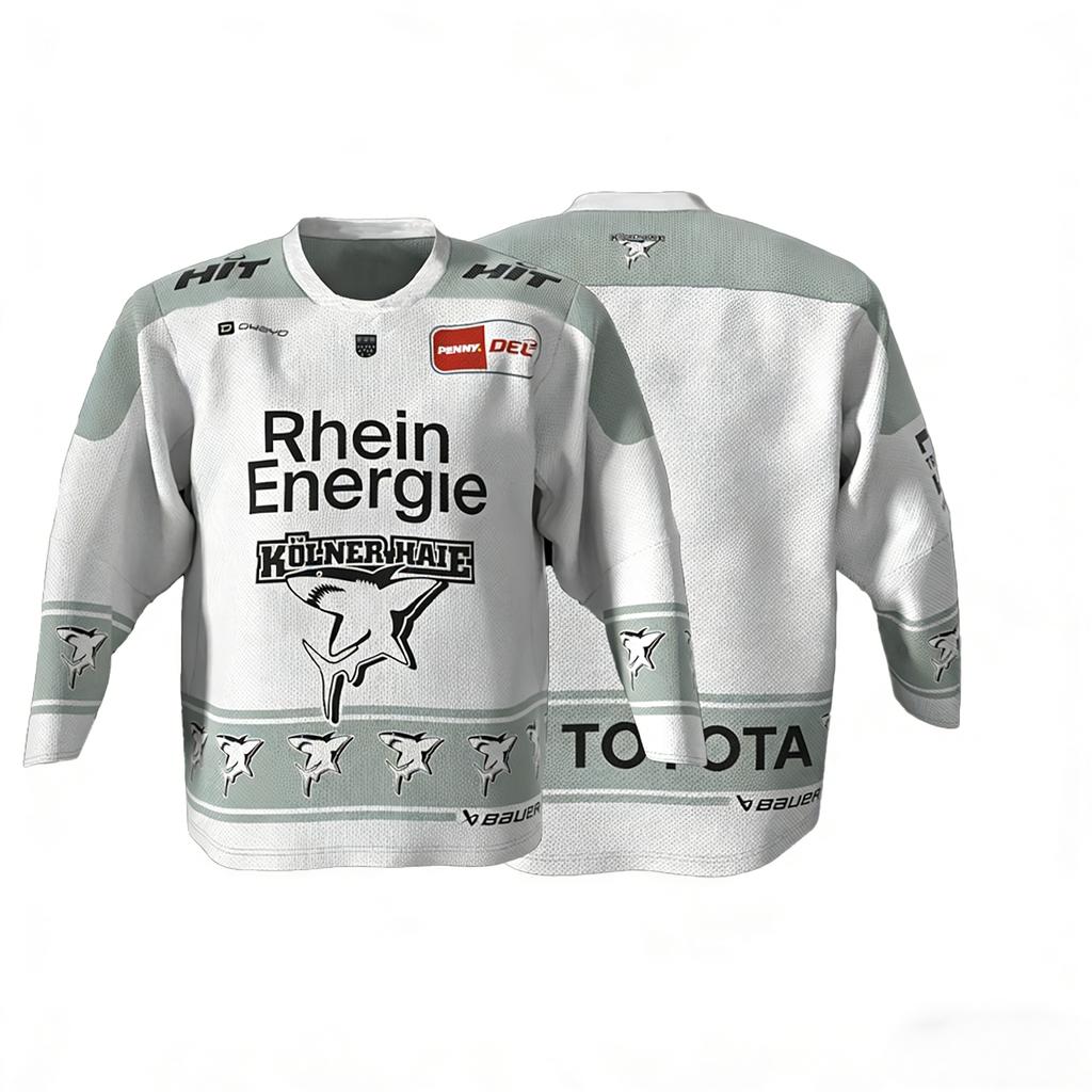 Haier MacLeod # 89 Russell 2026 DEL Eltern-Kind Deutsches Eishockey Trikot 3D-Druck Rundhals Langarm T-Shirt