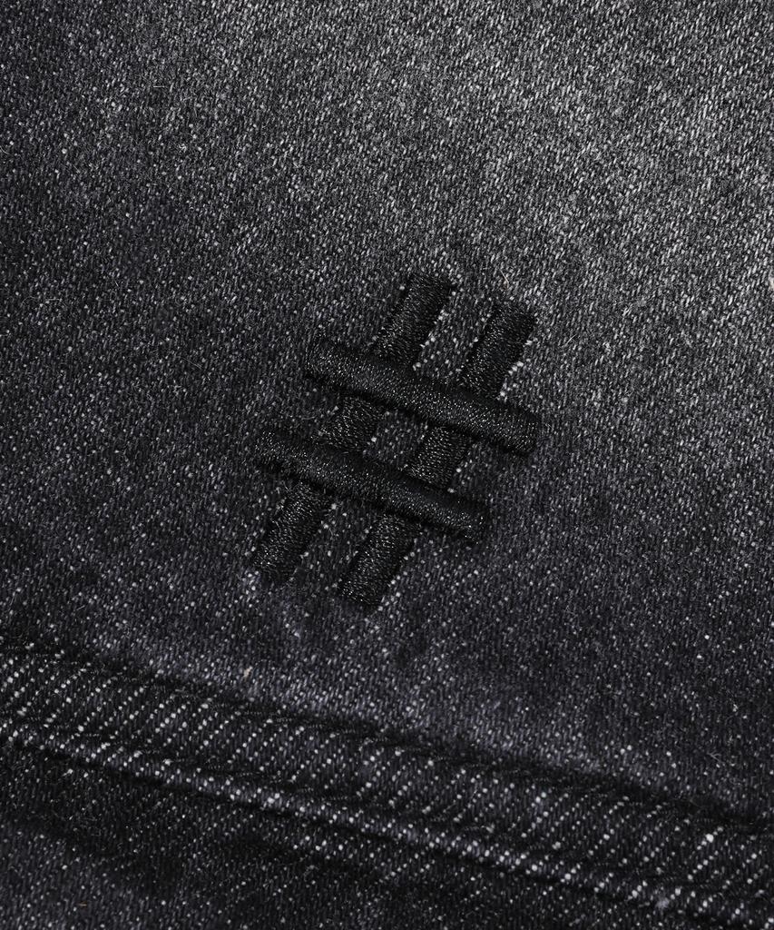 Beentrill Vintage Washed Denim Trucker Jacket (Black)
