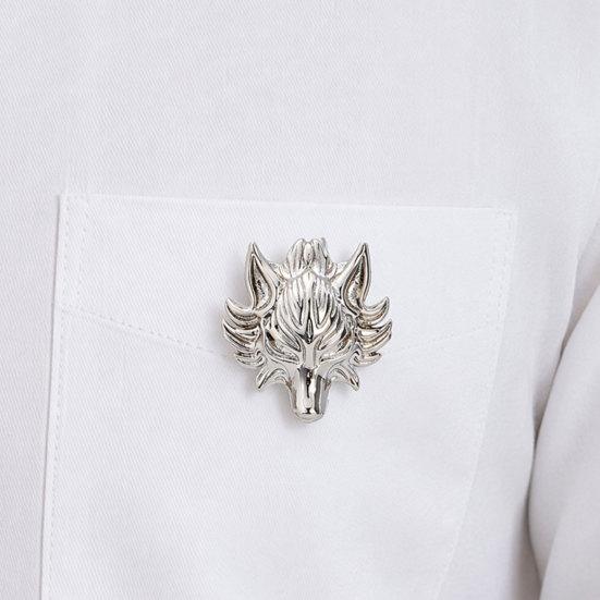 Brooch Pin, Versatile Animal-Shaped Brooch with Electroplated Surface, Lion Design Lapel Pin for Business Daily Wear