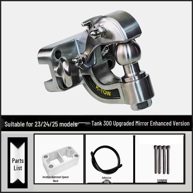 Premium 304 Stainless Steel Tow Hook for Tank 300, Patrol Cruiser, Land Cruiser, and Universal Rogue