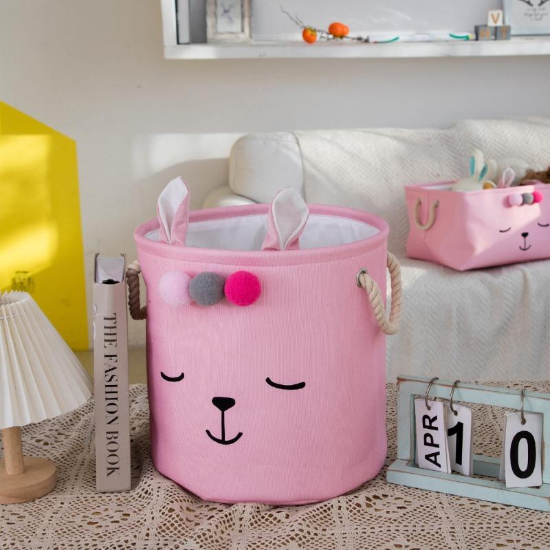 Duże Pudełko do Przechowywania z Tkaniny z Zapięciem na Sznurek Składane Pudełko Organizacyjne Pudełko do Przechowywania Ubrań