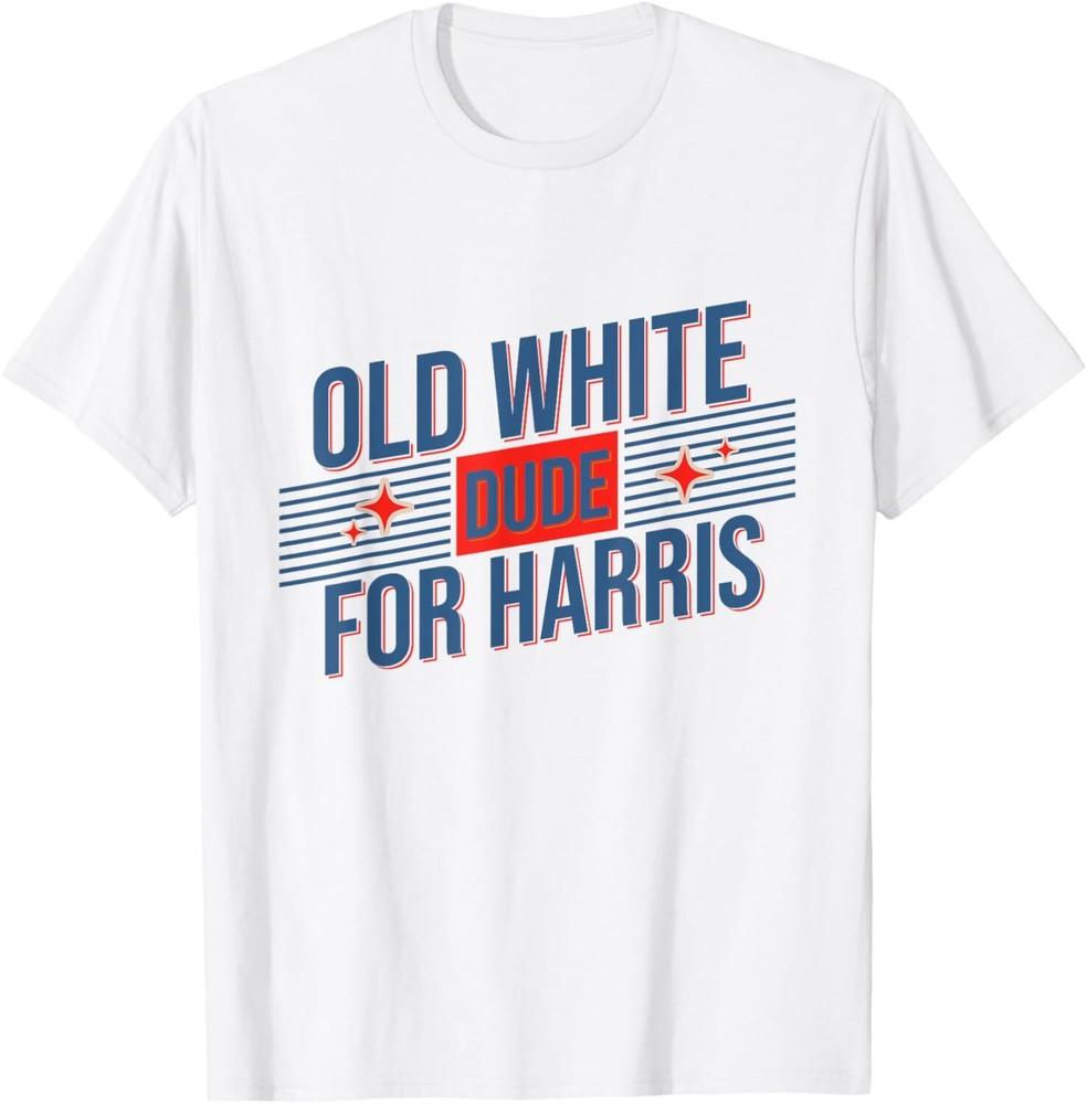 Old White Dude For Harris President 2024 T-Shirt Unisex T-Shirt XXL