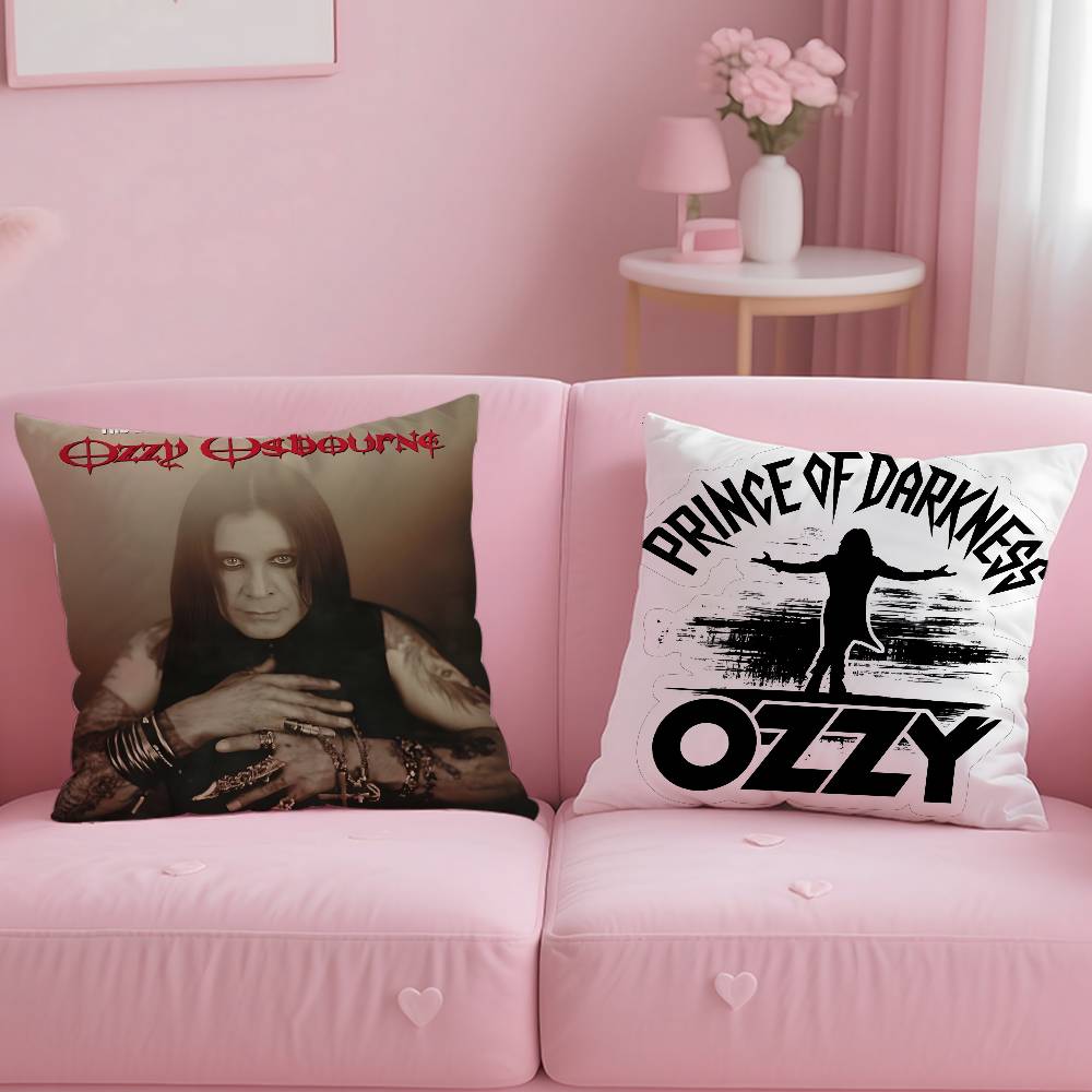 O-Ozzy Osbourne Band Lead Singer Pillow Case Safe Custom Photo Pillow, Anti-Fade Brushed Fleece Cushion, Maternal & Infant Safe.