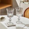 Elegant French Vintage Stemmed Champagne Glass 200ml Decorative Etched Glassware Wedding Party Bar Serving