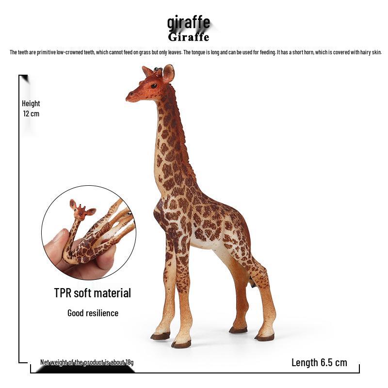 Wild Animal Giraffe Model Children s Plastic Toy Set